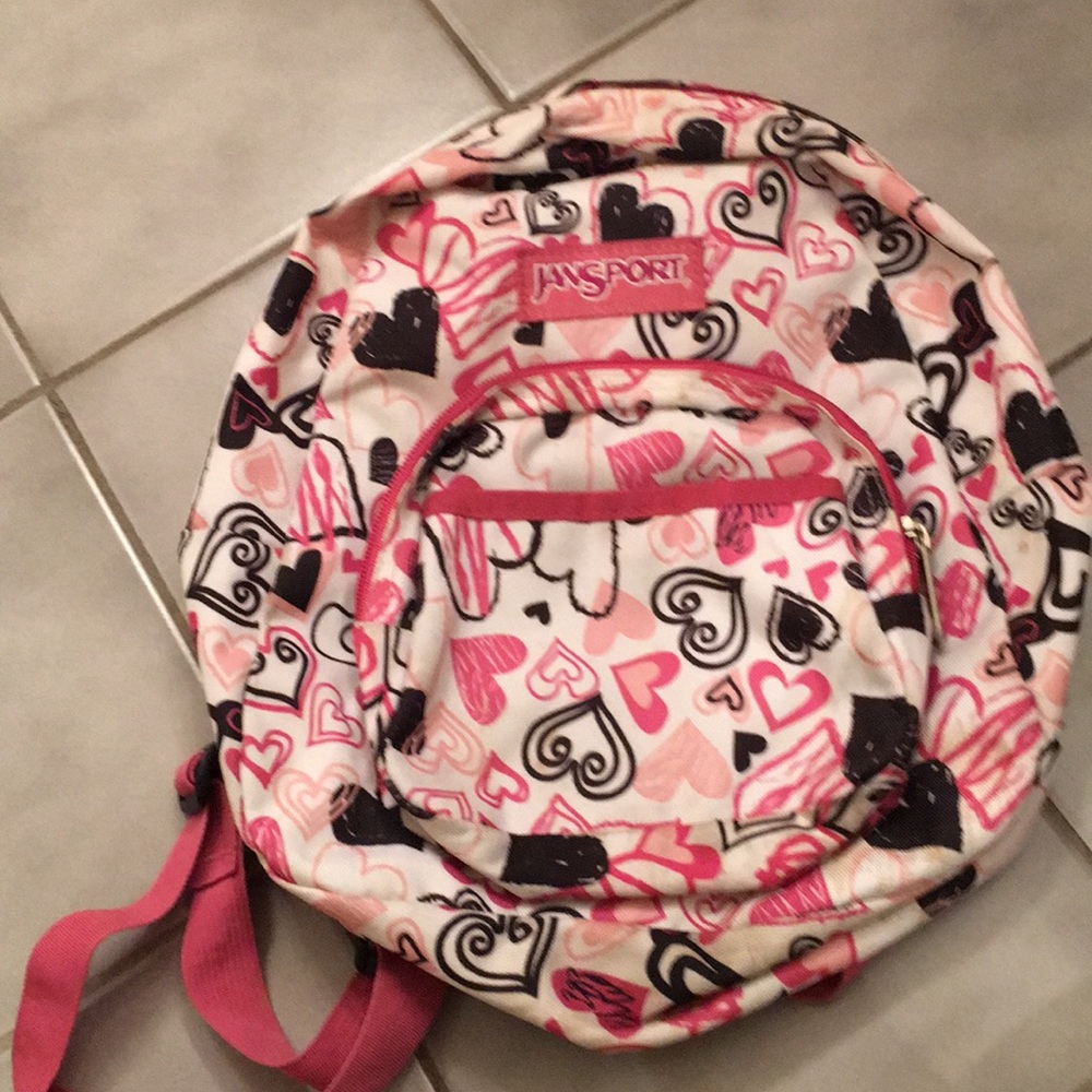 Jansport Mini Backpack heart print